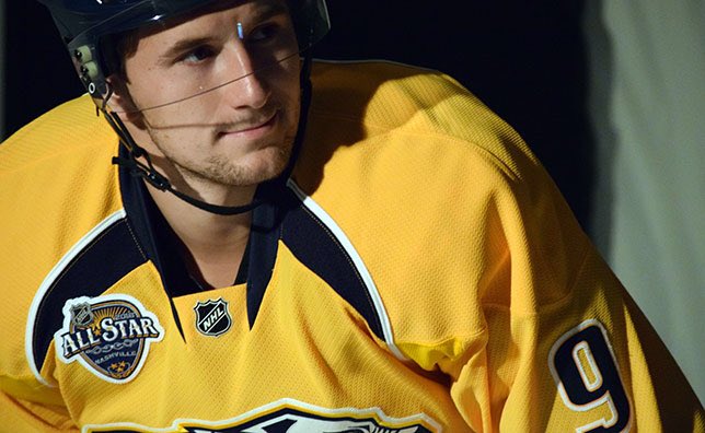 brooksbratten's tweet photo. Filip Forsberg has now tied Jason Arnott for the most goals in a single season in #Preds franchise history with 33. https://t.co/LMdIck1wnG