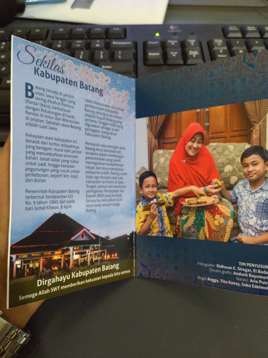 andyz_why's tweet photo. Dirgahayu Kab. Batang yg ke 50 tahun. Smg tmbh maju lan trknl kotane.@YoyokRiyo @InfoBatang #HUTBatang50 #SOSBatang https://t.co/Ze6IDpuiFX