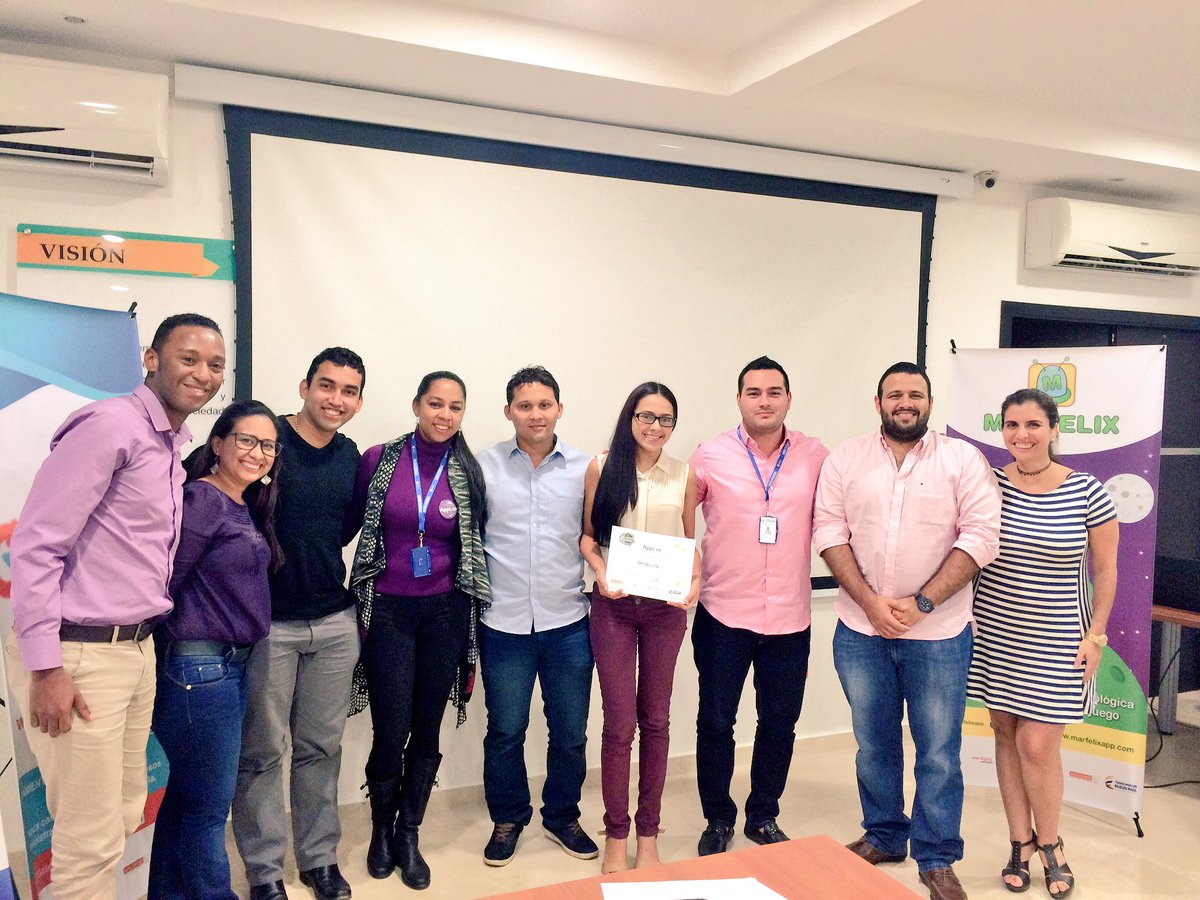 AppscoMacondo's tweet photo. ¡Qué alegría ver nuestros emprendedores felices! Hoy en seguimiento de @Ministerio_TIC @AppsCo en @unisimon https://t.co/nl8JGHBc2n