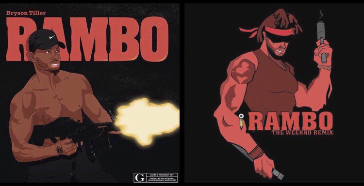 brysontiller's tweet photo. RAMBO @theweeknd https://t.co/6KrBoZkS0y