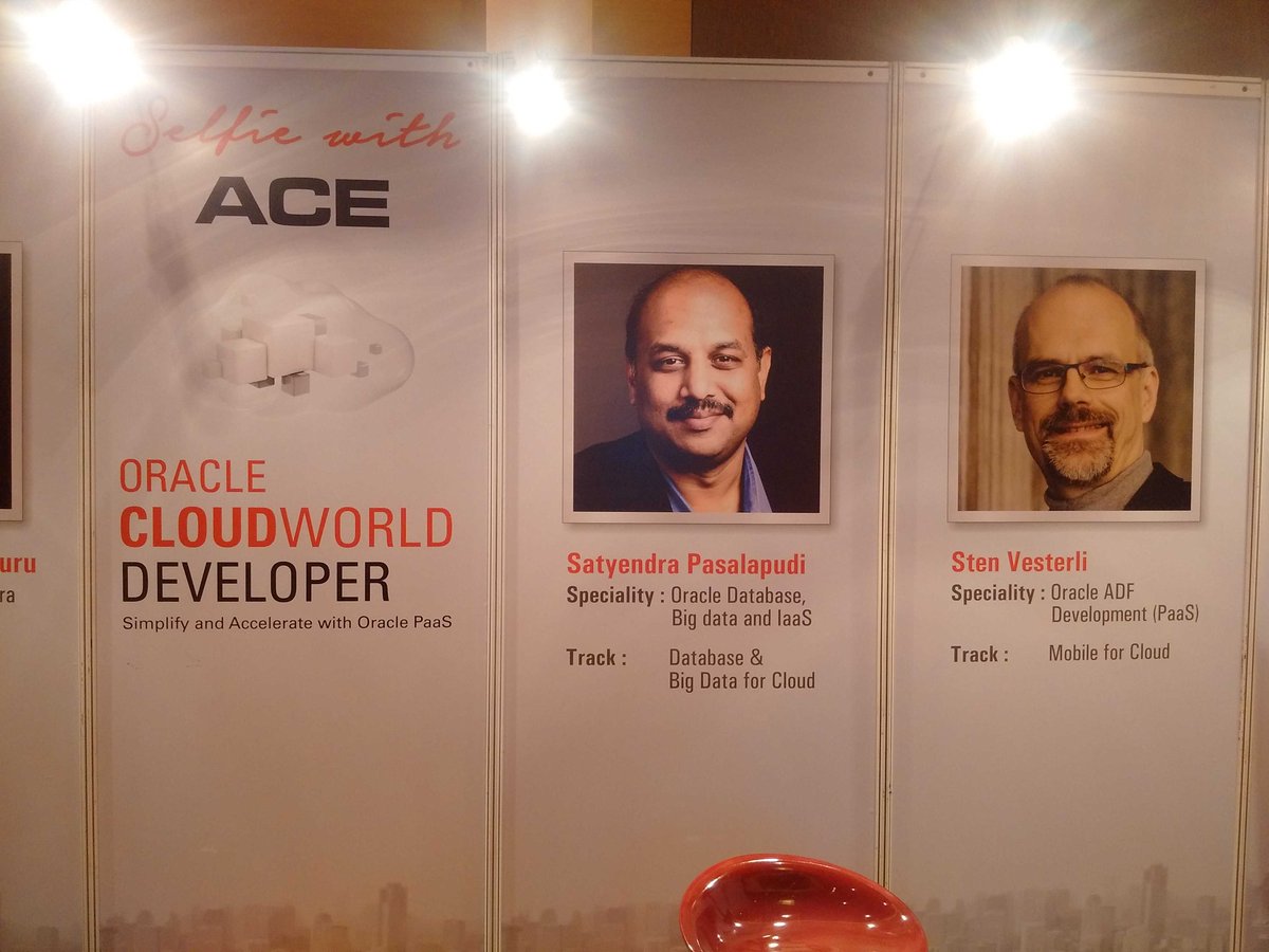 pasalapudi's tweet photo. #selfiewithace #cloudworlddev great arrangement thanks to #oracle #otn #aced https://t.co/Xc0lvCaoJ6
