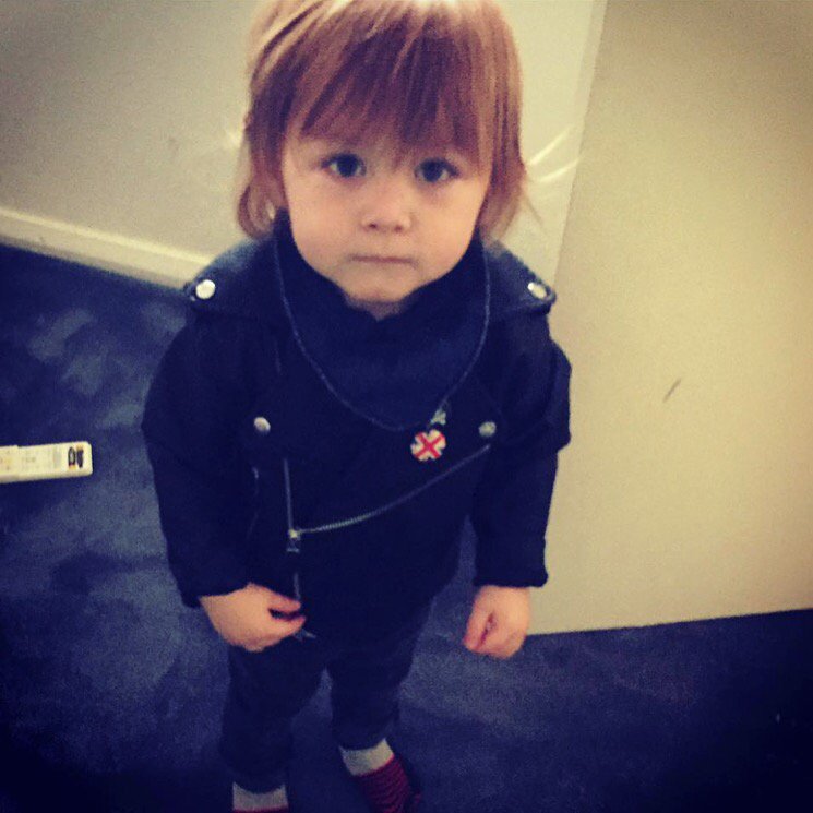 Jimmy Barnes On Twitter Grandson Dylan In His First Leather Jacket Born To Be Wild Https T Co K912kaeuhw