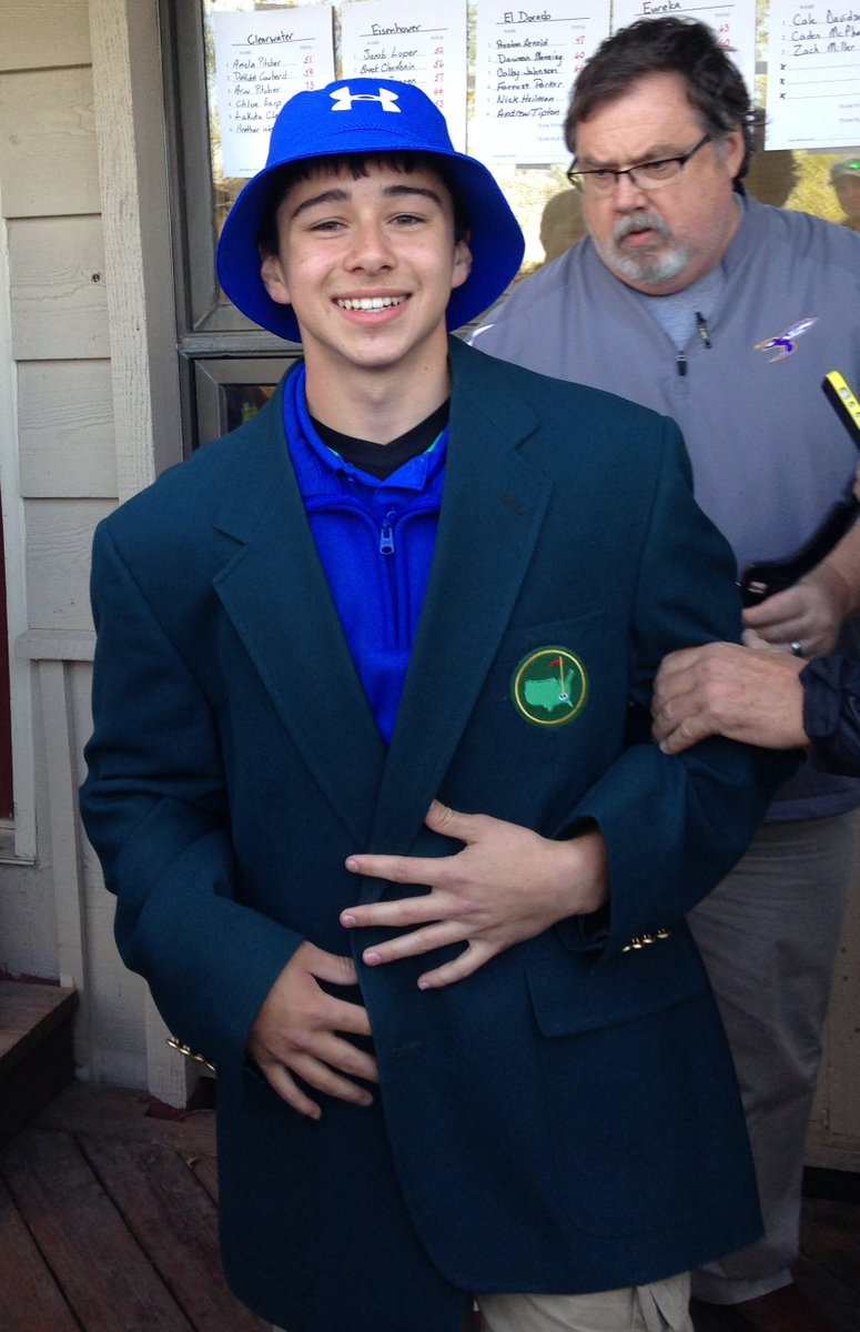 Congrats to <a href="/Dakota_RayD/">Dakota Dill</a> for winning today's Augusta Invitational Golf JV Meet! Gold medal and a green jacket!