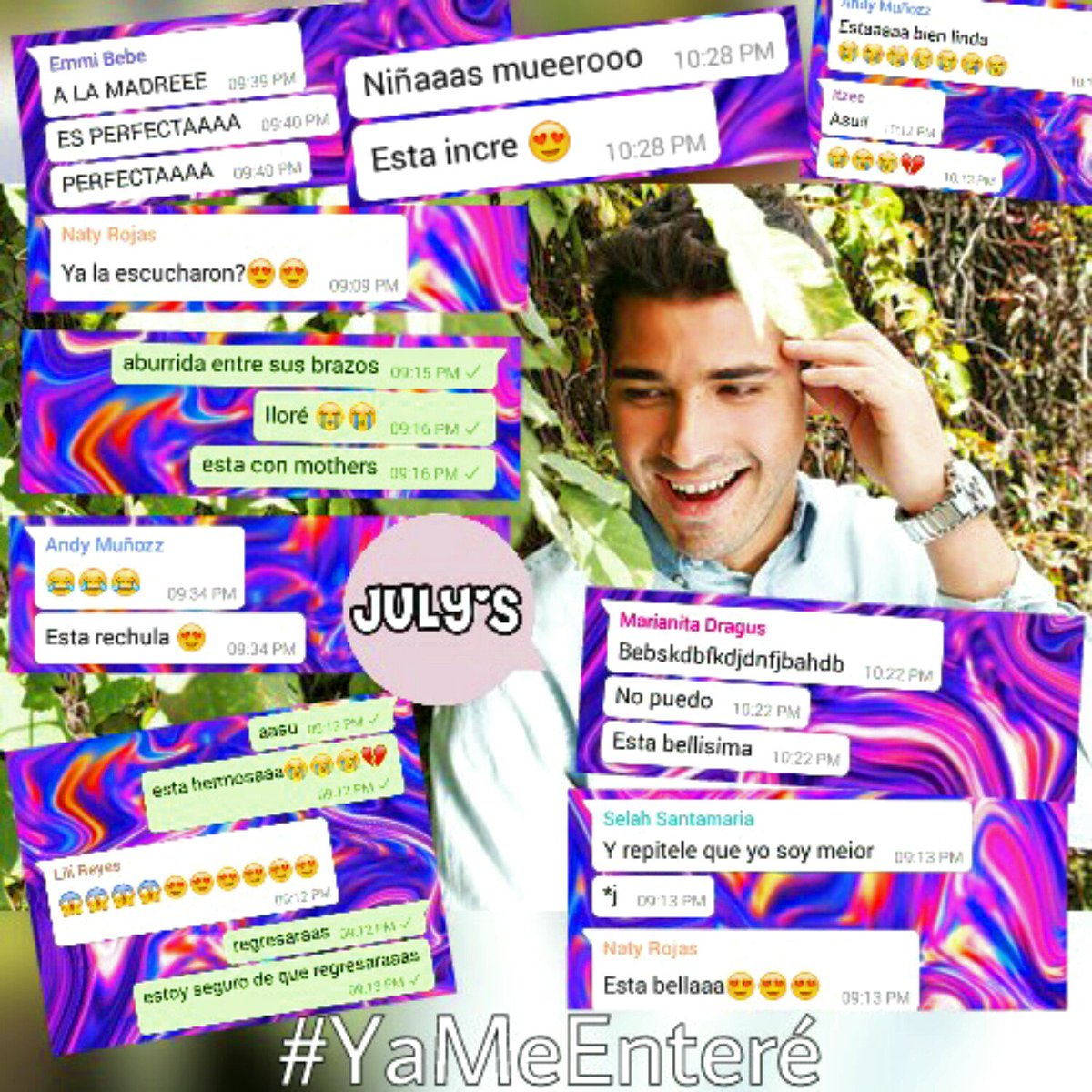 JulysdeJulio's tweet photo. @ReikMx acabamos de escuchar #YaMeEnteré y nos encantó! aquí la prueba de ello! 😍😍👏👏esta increíble! https://t.co/iIktdyn4Vi