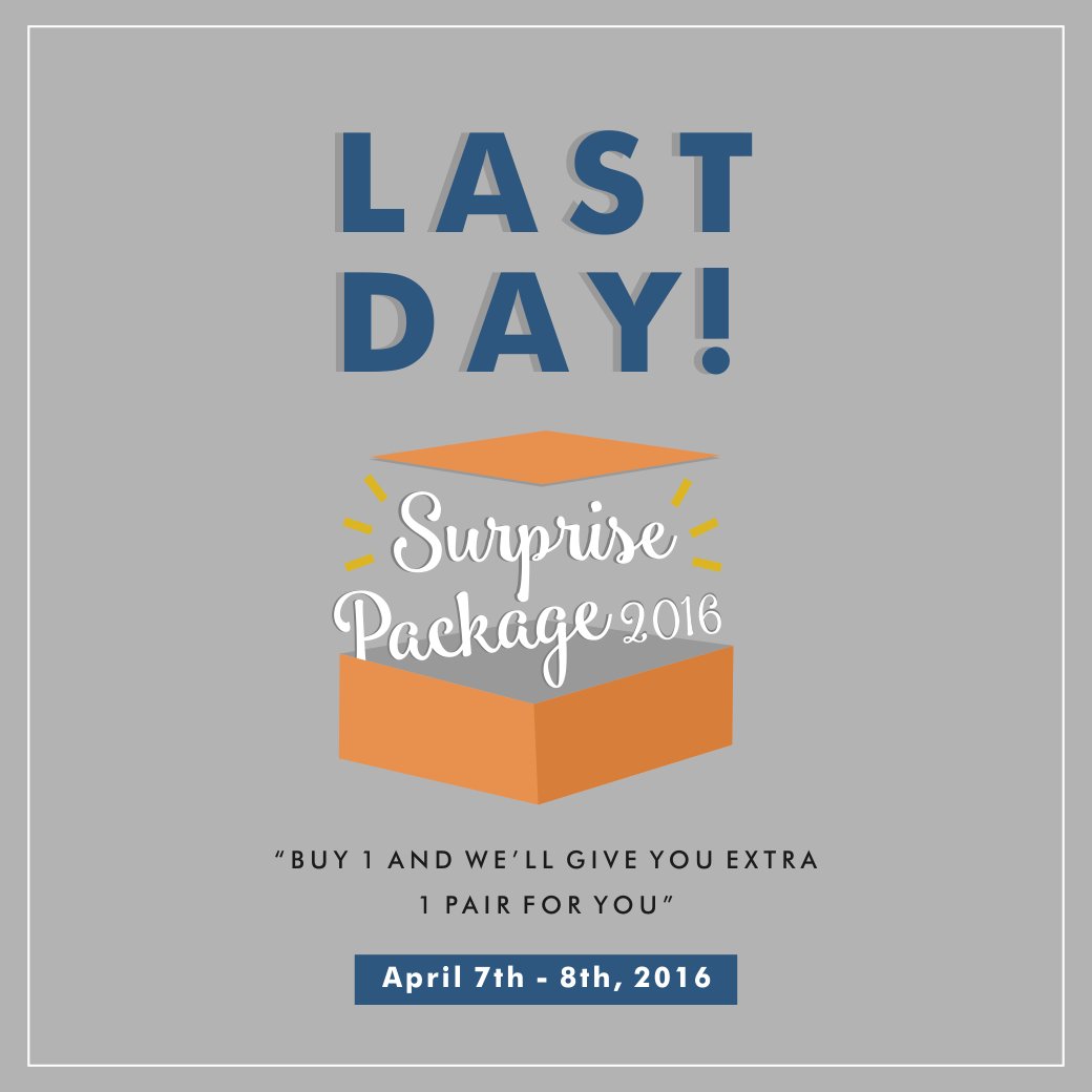 LAST DAY!! Surprise package 2016, buy 1 and we'll give you extra 1 pair!!
online order only. mksshoes-id.com