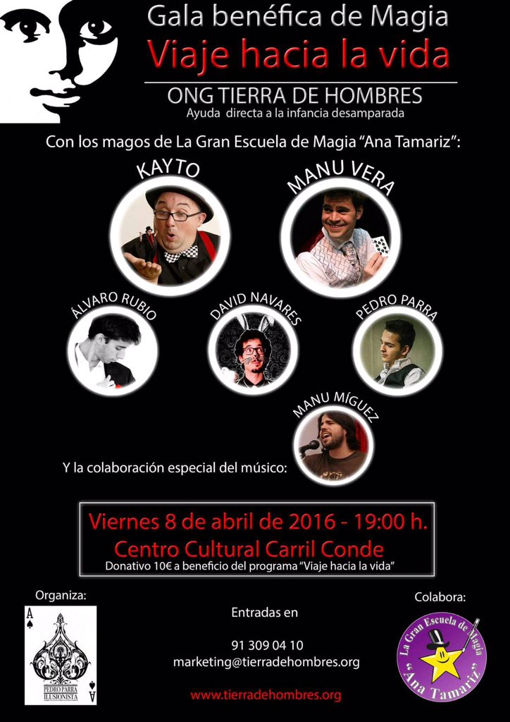 PrestigioManuV's tweet photo. Viernes 8, actuación benéfica para #ViajeHaciaLaVida @Tierradehombres con @EscuelaAnaT y el músico 🎻 @manu_miguez 👍🏻 https://t.co/qQheZk8WUX