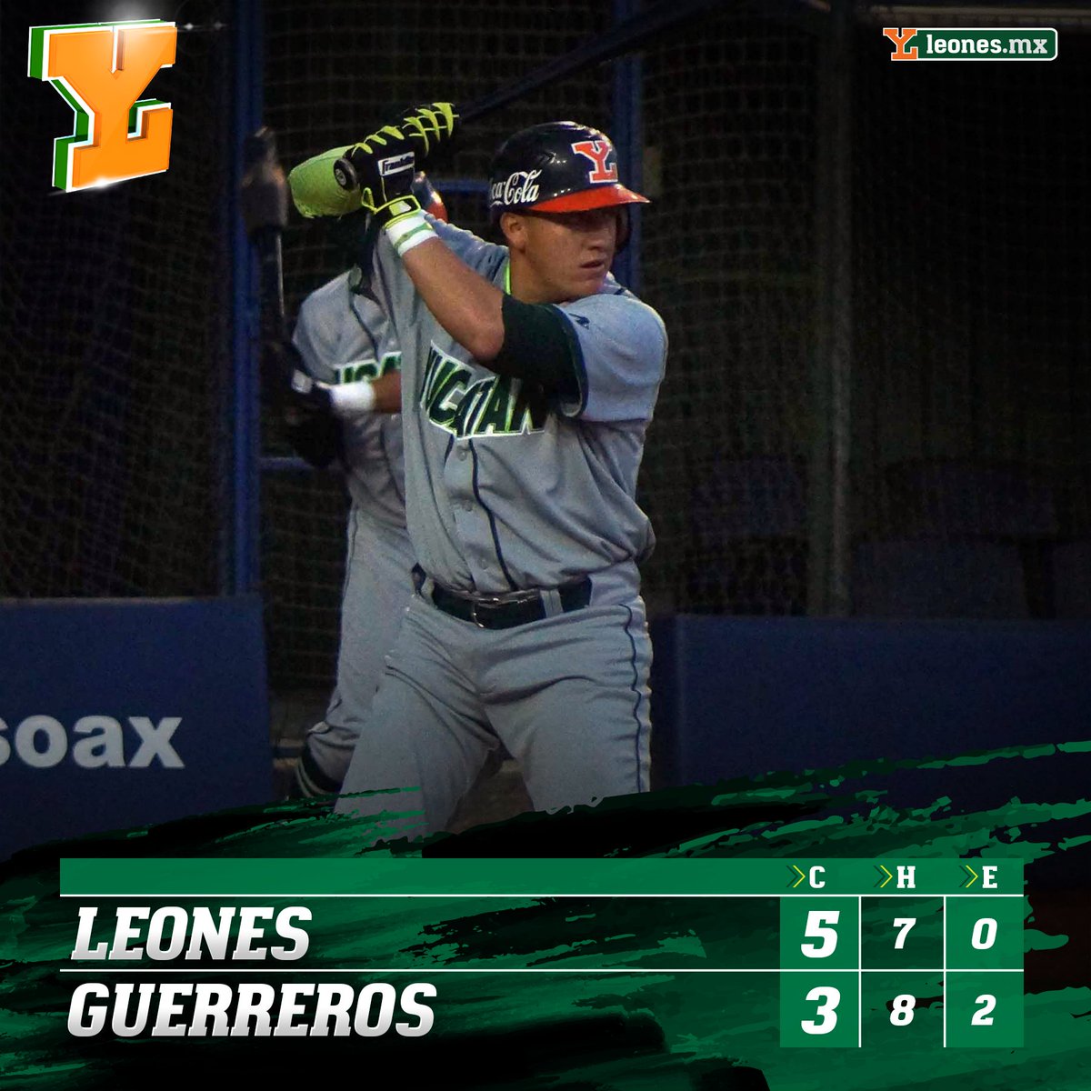 leonesdeyucatan's tweet photo. ¡Ganamos la serie completa!
@LeonesOficial 5 - 3 @GuerrerosOax 
#SienteElRugir #UnSoloEquipo https://t.co/HXQA1AB6Vj