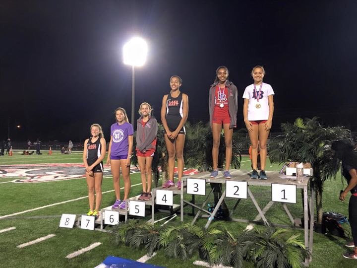 Lake Mary Girls steeping up this year at SAC. Many PRs for relays and individuals. Congrats ladies.