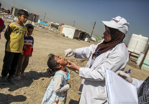 EndPolioNow's tweet photo. Great news! It's been 2 years since #Iraq's last #polio case. #endpolio Via @UNICEFiraq https://t.co/QHfPGQ2nty
