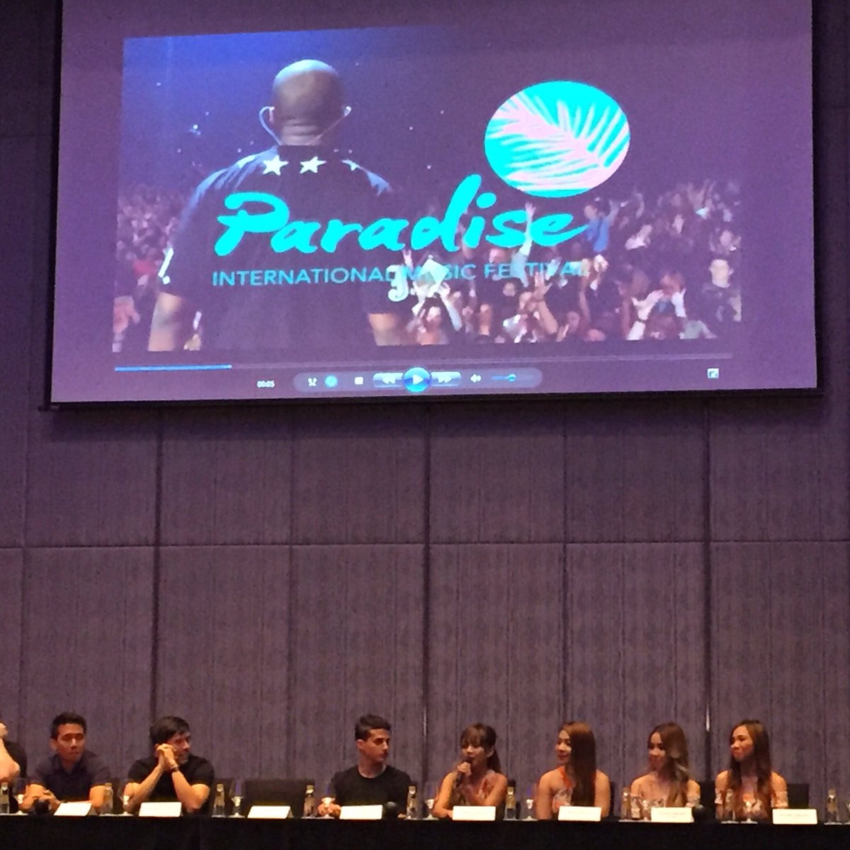 4SISTERSMUSIC's tweet photo. Press conference yesterday. ❤️ #4thImpactOnParadiseIMF #4thImpact https://t.co/0Bpegtxnx6