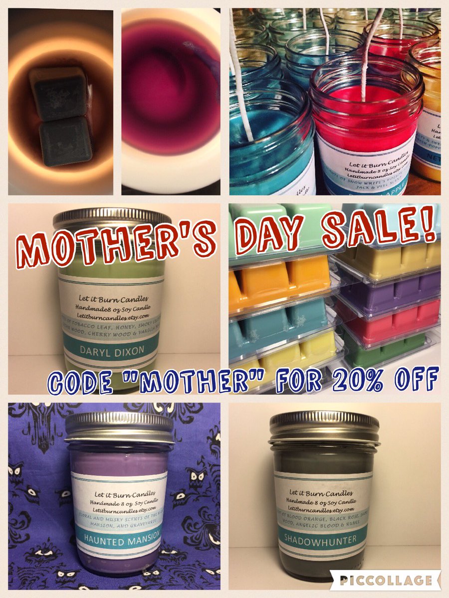 letitburncandle's tweet photo. MOTHER'S DAY SALE!! 😊🎉🕯 https://t.co/v7op1F9dxp https://t.co/OvM5ik7uly
