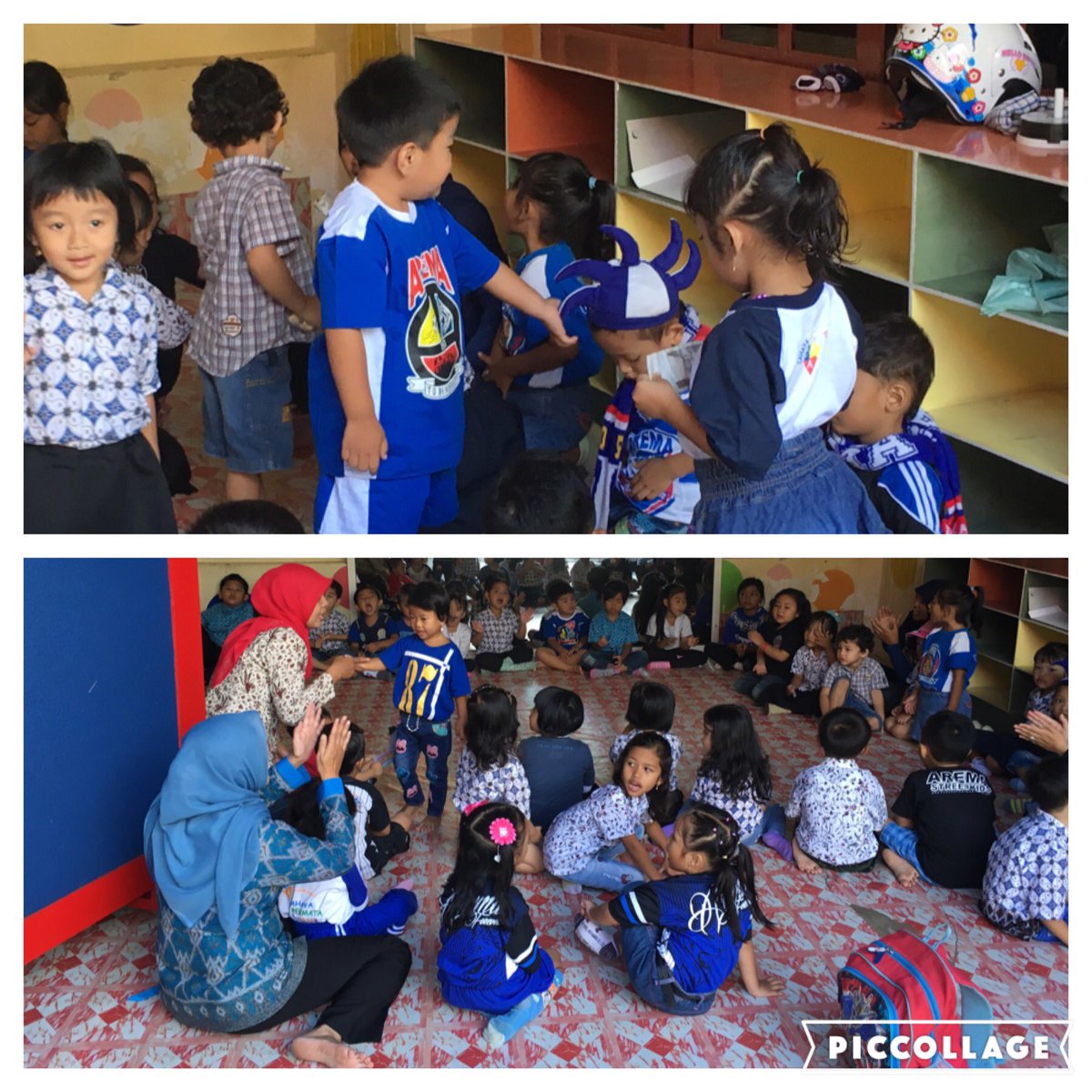 Hari ini Kota mBatu ngantor dan sekolah pakai atribut Arema #AremaJuara