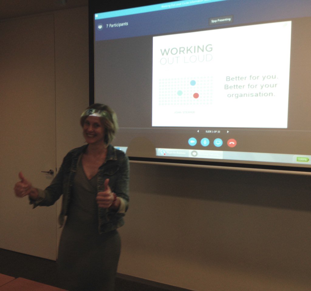 @MichelleOckers presenting on WOL at work today and getting people excited. Well done, Michelle!