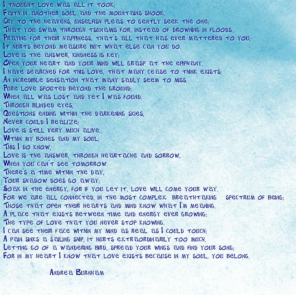 give_love_give's tweet photo. #andreaburnham #poetry #art_artist #poems #followyourheart #love #keepgoing #keepdreaming #keepbelieving #givelove https://t.co/3NMOZTVgl8