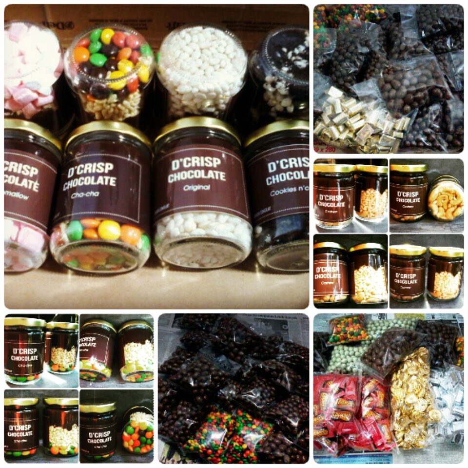 Jual coklat delfi,silverqueen kiloan dr pabrik. Ada juga coklat d’crisp dgn toping. Cek IG @coklat_delfi_kiloan