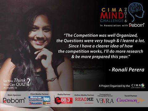 CIMASS_SL's tweet photo. A few thoughts shared by one of last years participants Ronali Perera #CimaMC16 #CIMASS #Experience #Cimamc15 https://t.co/gxaaFhKCJn