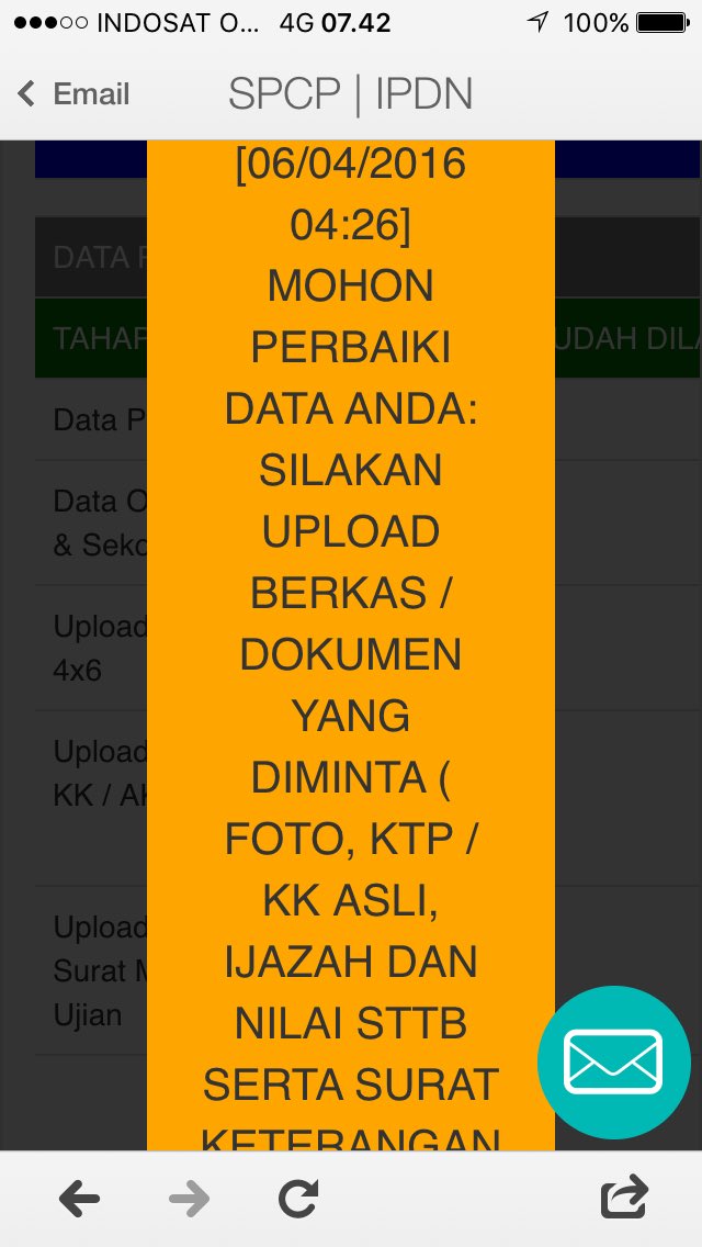 dodolais's tweet photo. saya mau ngisi scan saya,tapi bagaimana ada pemberitahuan ini tidak bisa di close ?jd bagaimana ya ?@IPDN_XXVII2016 https://t.co/ksHNssadOs