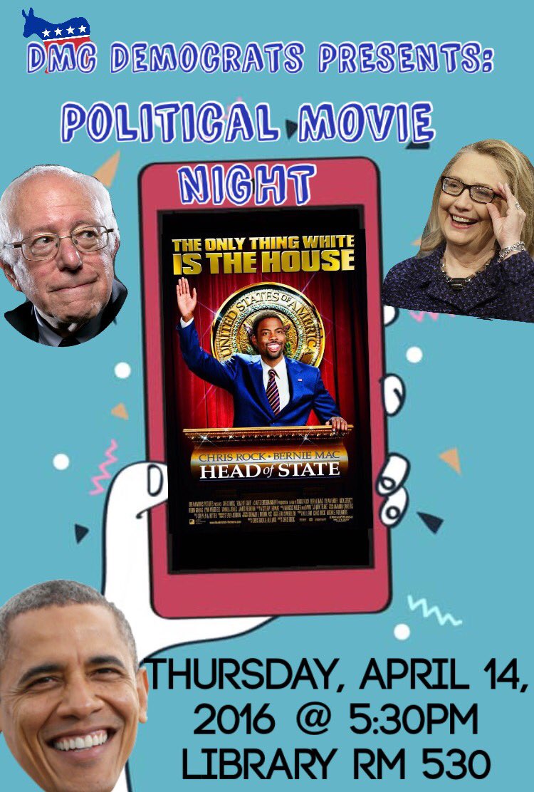 DMCDemocrats's tweet photo. Guess what⁉️ We are having a 🍿MOVIE NIGHT🎥 and YOU'RE INVITED! 🎟 😋✌🏻️ https://t.co/FYeEx7i2eI
