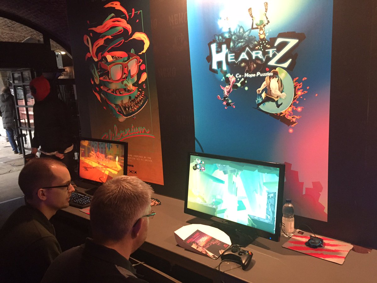 UpperByteFR's tweet image. If you happen to be around #EGXRezzed in London, come by and play some HeartZ: Co-Hope Puzzles! #HZGame