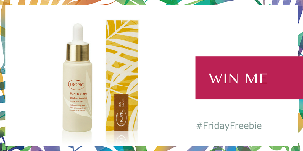 TropicSkincare's tweet photo. #FridayFreebie time! Follow and RT to enter our BRAND NEW Sun Drops Gradual Tanning Facial Serum #giveaway! #Win https://t.co/oekjnmrghg