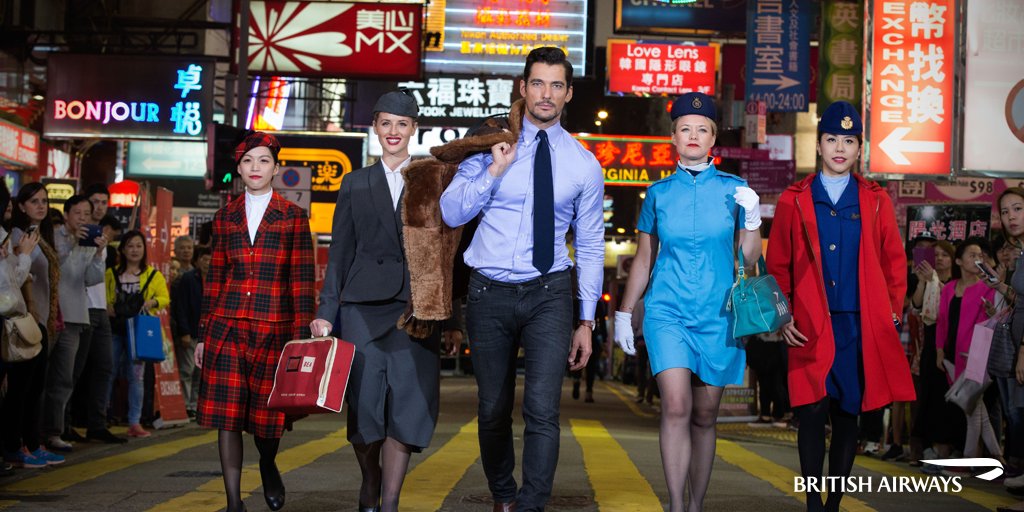 Celebrating in style: model <a href="/DGandyOfficial/">David Gandy</a> helps us celebrate 80 years of flying to Hong Kong #BAHK80