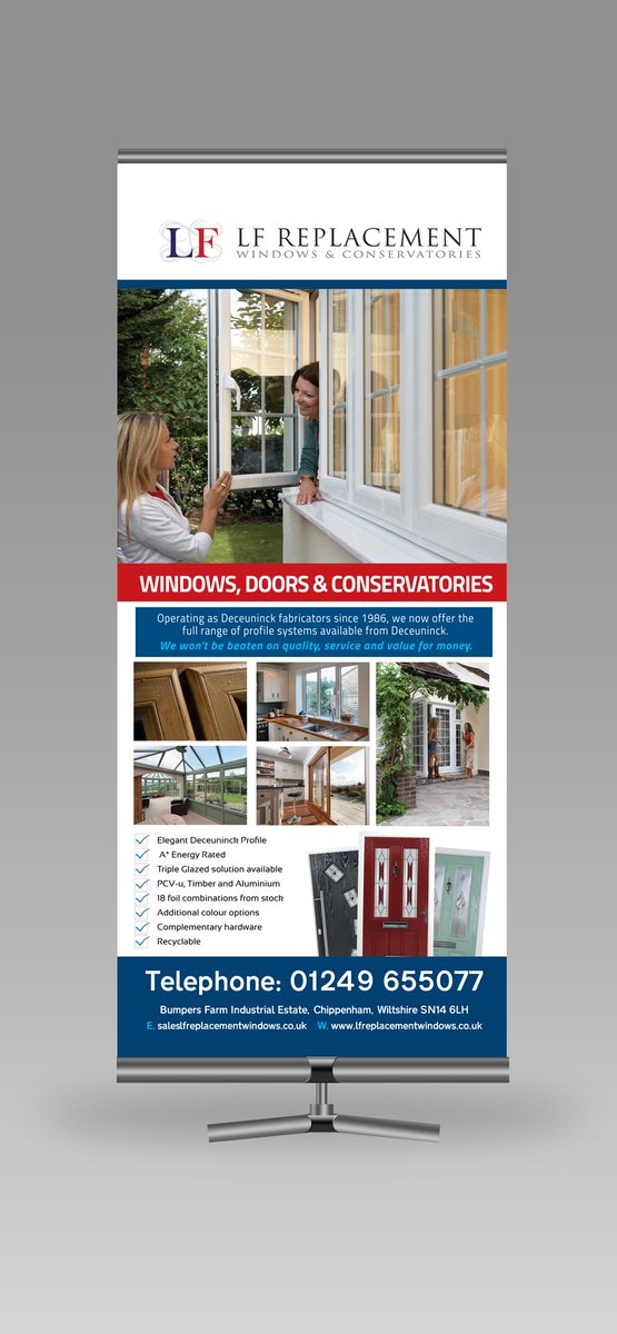 KarmaDezign's tweet photo. Need a stand out #ROLLBANNER? I understand the #window industry. Ask my Clients! #Karma https://t.co/wAEfLKI8p9