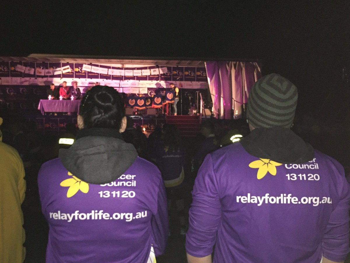 ToddHarperAUS's tweet photo. Moving candlelight ceremony at Maryborough #RelayForLife https://t.co/Q4ENJqm74u
