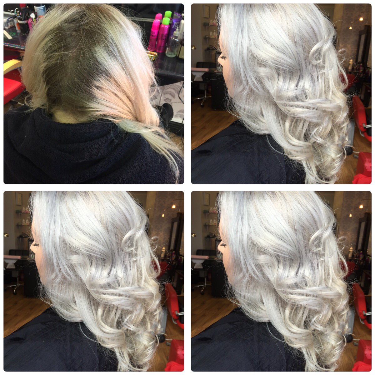 goldilocksrhyl's tweet photo. Before and after colour using our new product OLAPLEX to a lovely grey #olaplex #olaplexuk #affinage #gothicrange https://t.co/tUyPpKhKI4