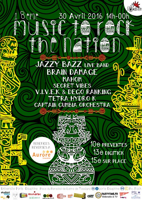 LLOreille's tweet image. Le Music to Rock the Nation revient le 30 Avril pour sa 18e édition !
facebook.com/events/2331158…