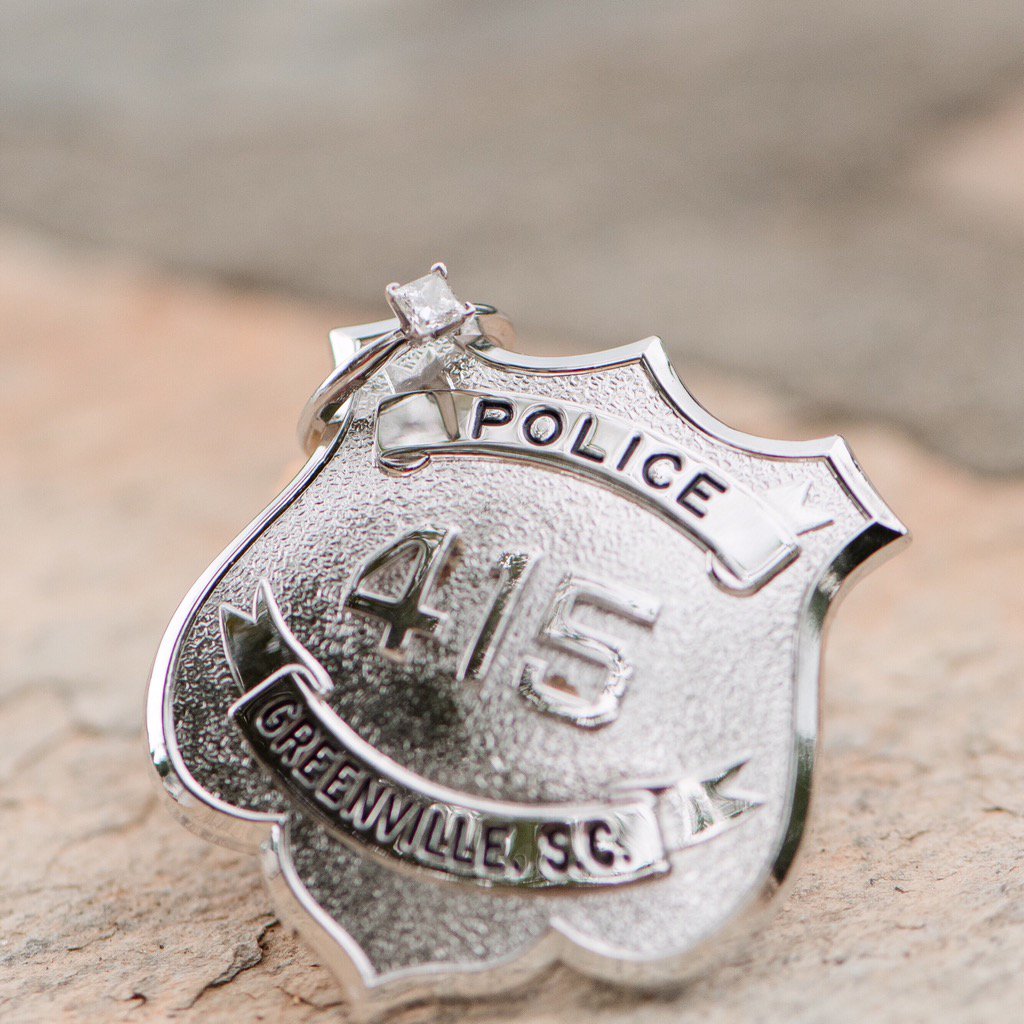 Christa_Rene's tweet photo. Sorry I've been a little quiet lately! How gorgeous is this ring &amp; badge combo?#christarenephotography @hireverie https://t.co/REIF9PTcku