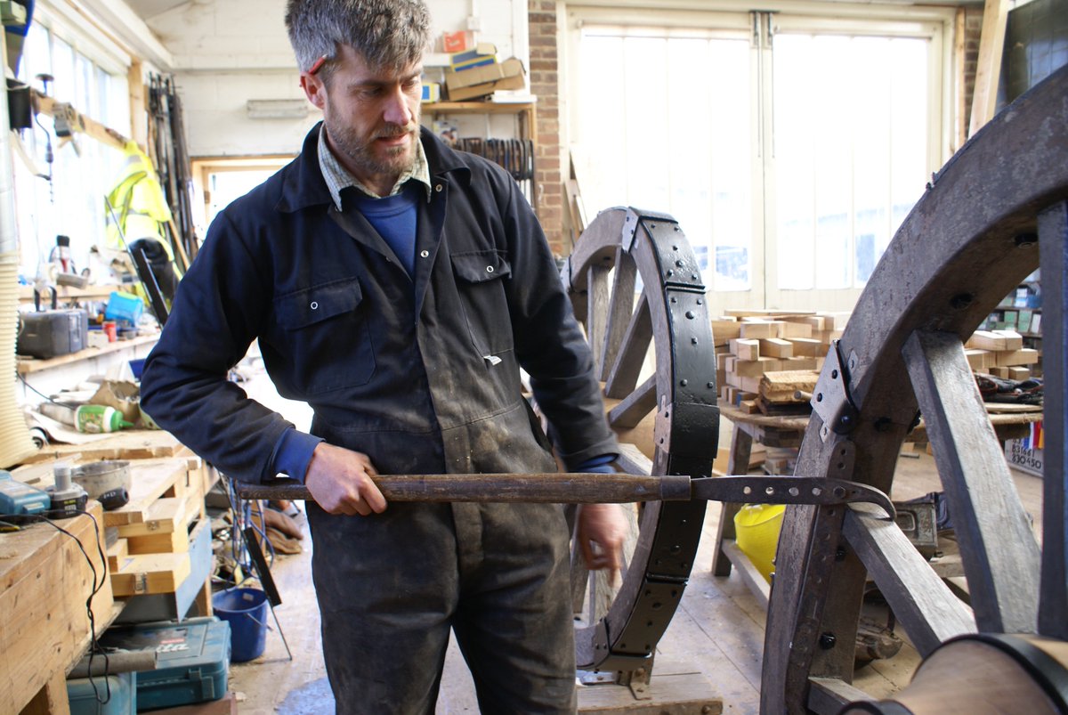 NFUCountryside's tweet photo. Our Charlie has been out #wheelwrighting this month - look out for her column in the #May edition! https://t.co/oHk6vN8T28