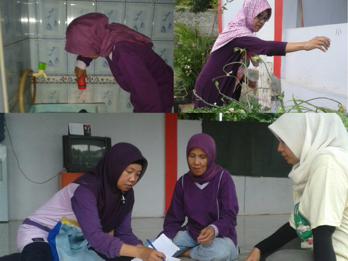 Giat Pemeriksaan Jentik Nyamuk RW 10 Kel. Pengasinan <a href="/dinkesdepok/">dinkesdepok</a> @bundaelly16