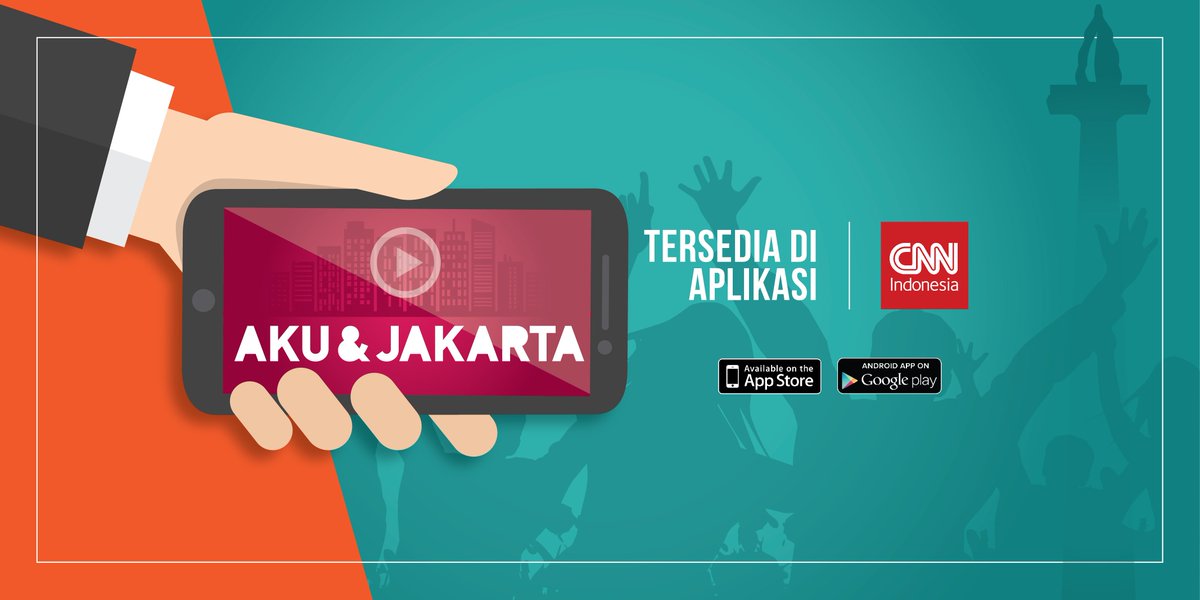 CNNIndonesia's tweet photo. Jelajahi sisi kehidupan ibu kota yang berbeda di #AkuDanJakarta melalui CNN Indonesia di smartphone Anda! #CNNID https://t.co/hLsAyosrUf