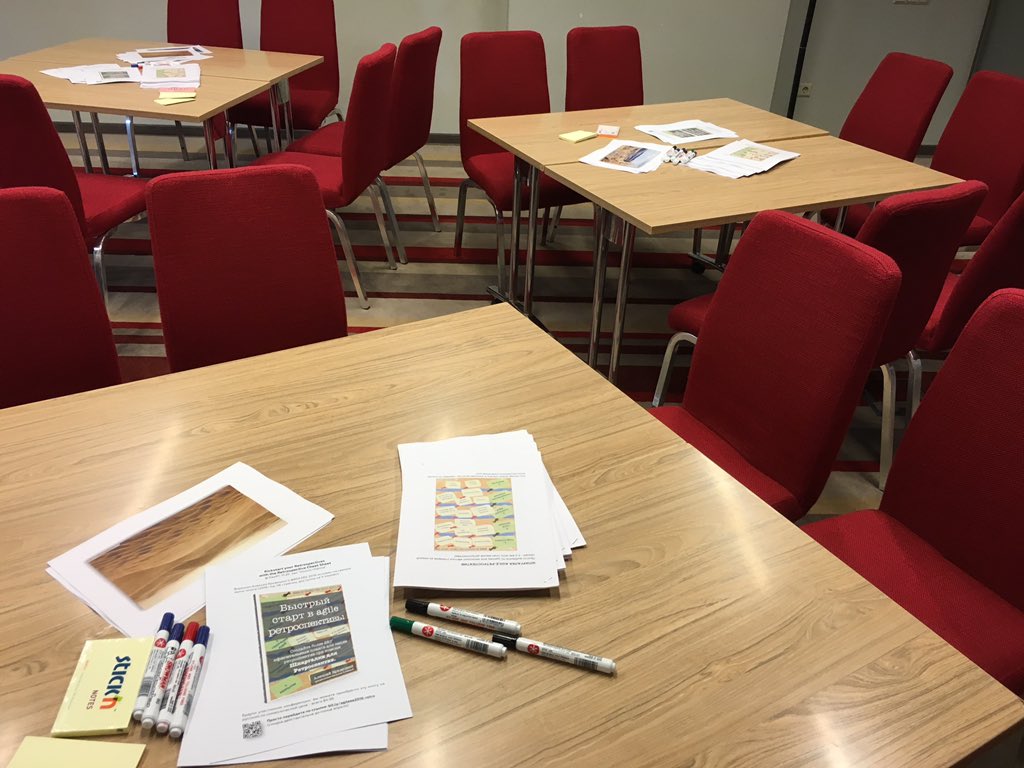 alexeykri's tweet image. Workshop on kicking off retrospective is waiting for the happy 30 participants #agileee
