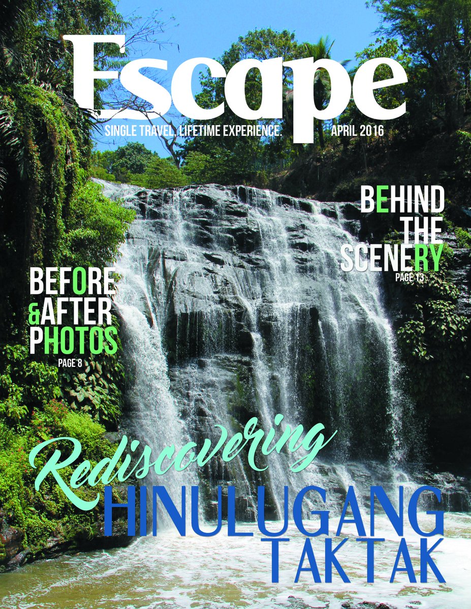 MnstrAngl's tweet photo. ESCAPE features Hinulugang Taktak.
Layout by: @rhussellfamy
Text and storyline by yours truly.
#MassCommlife https://t.co/XkZOHpwvxz