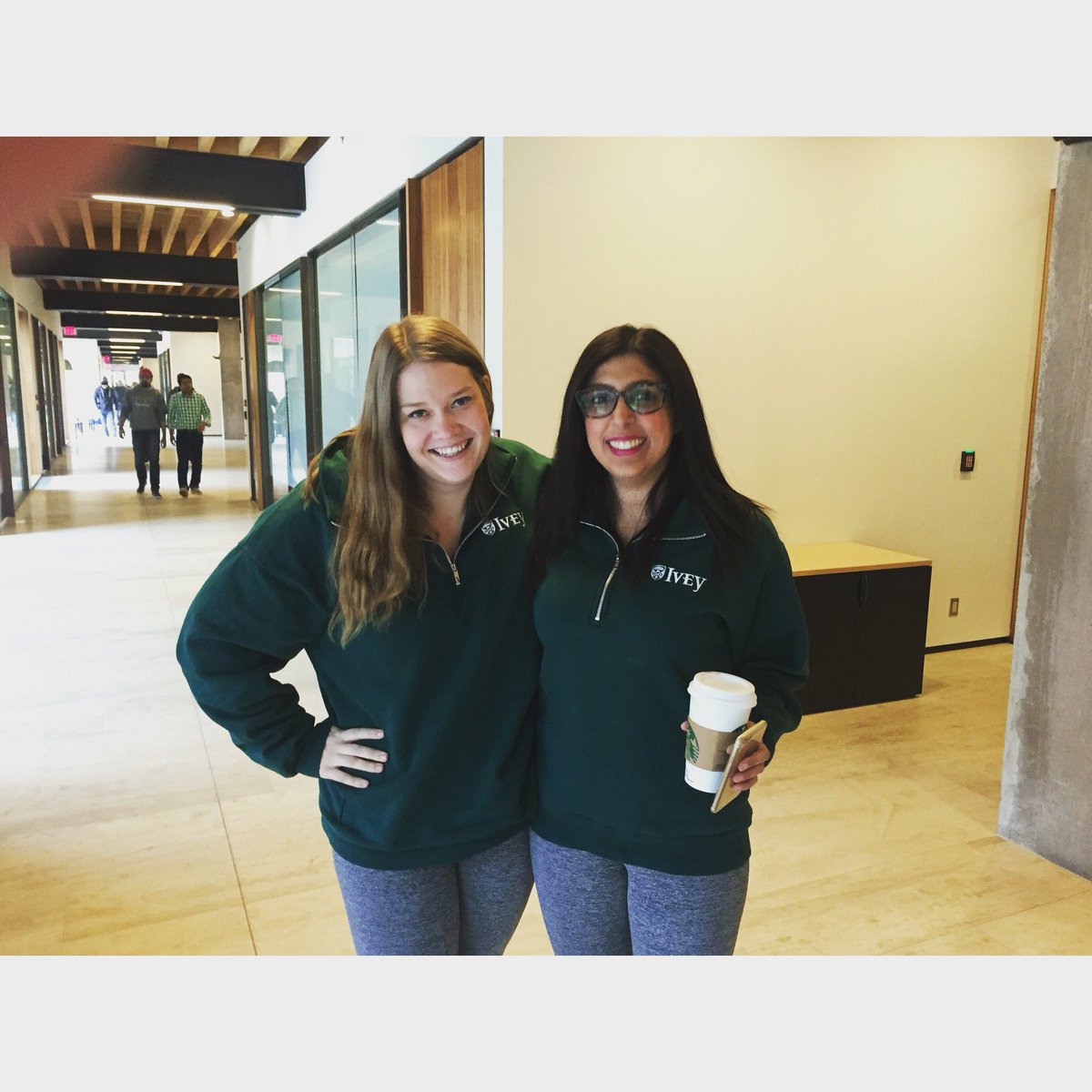farahkurji's tweet photo. What's a 24 hour report without matching outfits? @iveybusiness #Ivey2017 #mbyay #balancingmybalancesheets https://t.co/RKUyDvTD1J