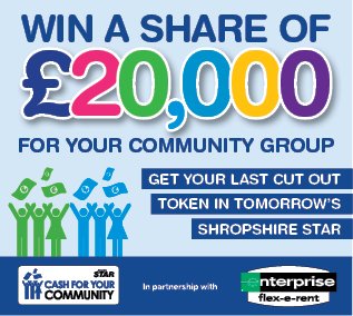 ShropshireStar's tweet photo. Don't Miss..
The Last @ShropshireStar
Cash For Your Community token in tomorrow's
#CFYC16 #lastchance #Shropshire https://t.co/rniaa6L56V