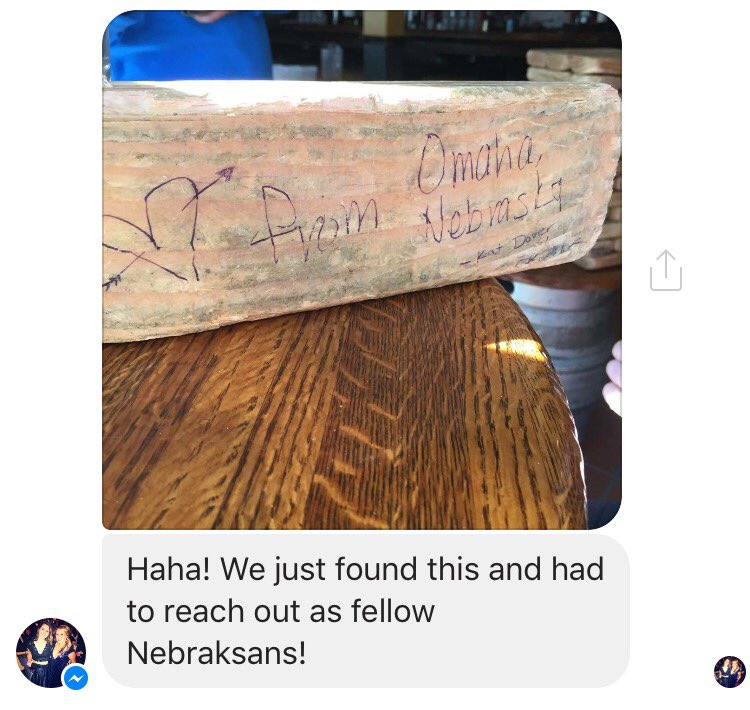 They found the jenga game in a bar in Chicago, IL... Then they found me! 

#NebraskaLove