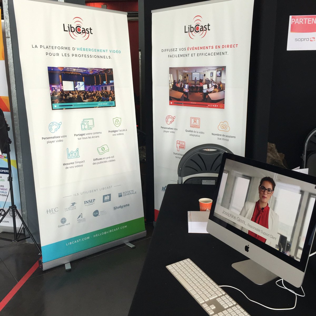 libcast's tweet photo. Libcast vous attend sur le village de l'innovation @SopraSteria au H14 #SDBX5 #videoenligne #livestreaming https://t.co/akUEIGI2aC