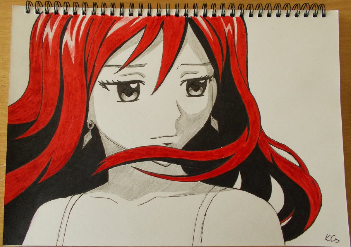 ChillAcrylic's tweet photo. capturing a moment... Erza Scarlet  #ErzaScarlet #Erza #fairytail #anime #manga #otaku #drawing by @ChillAcrylic https://t.co/0mxXoVxzGK