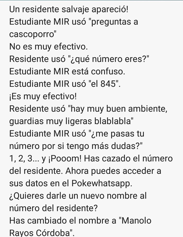 Las tareas durante el postMIR se asemejan bastante al mundo pokémon.