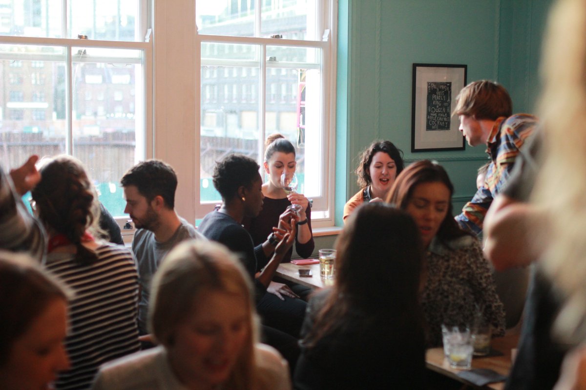 WeAreFullFat's tweet photo. Good times at the launch of @OriginsOf at @BlessingsBarE1 on Wed. Now fully open! YUM. #popup #restaurant #LondonE1 https://t.co/HMTvNskxR8
