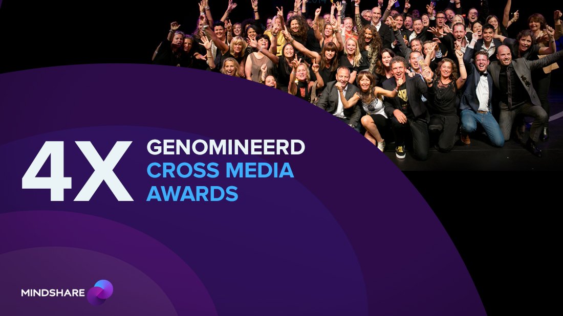 MindshareNL's tweet photo. Dat is even goed wakker worden! We zijn 4x genomineerd bij de Cross Media Awards: https://t.co/bYMKa7zauV https://t.co/QhOWA44a18