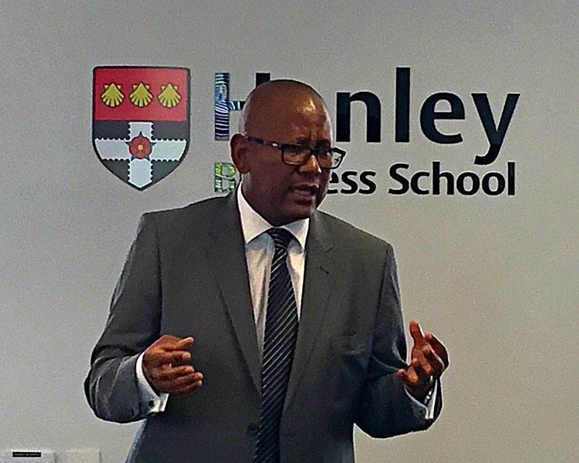 HenleyAfrica's tweet photo. New Denel exec. programmes with Henley launched to transform, upskill, innovate. Michael Kgobe, CEO Denel Aviation https://t.co/yiO5rPTbeN