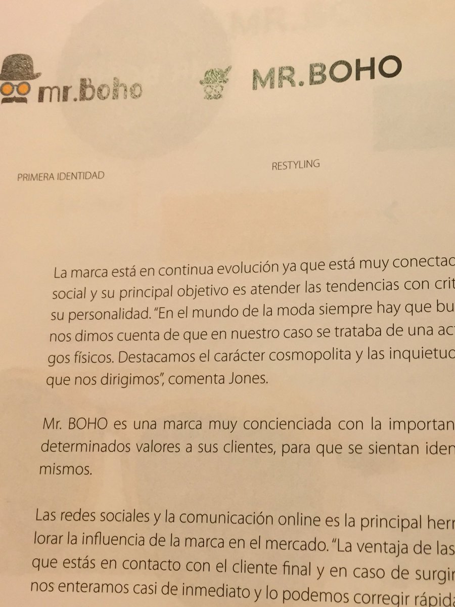 Ladytrademark's tweet photo. Procesos de crecimiento a hora de internacionalizar la #marca #InformeModaIP #MrBoho @MrBohoMx https://t.co/GbrW87eMIj