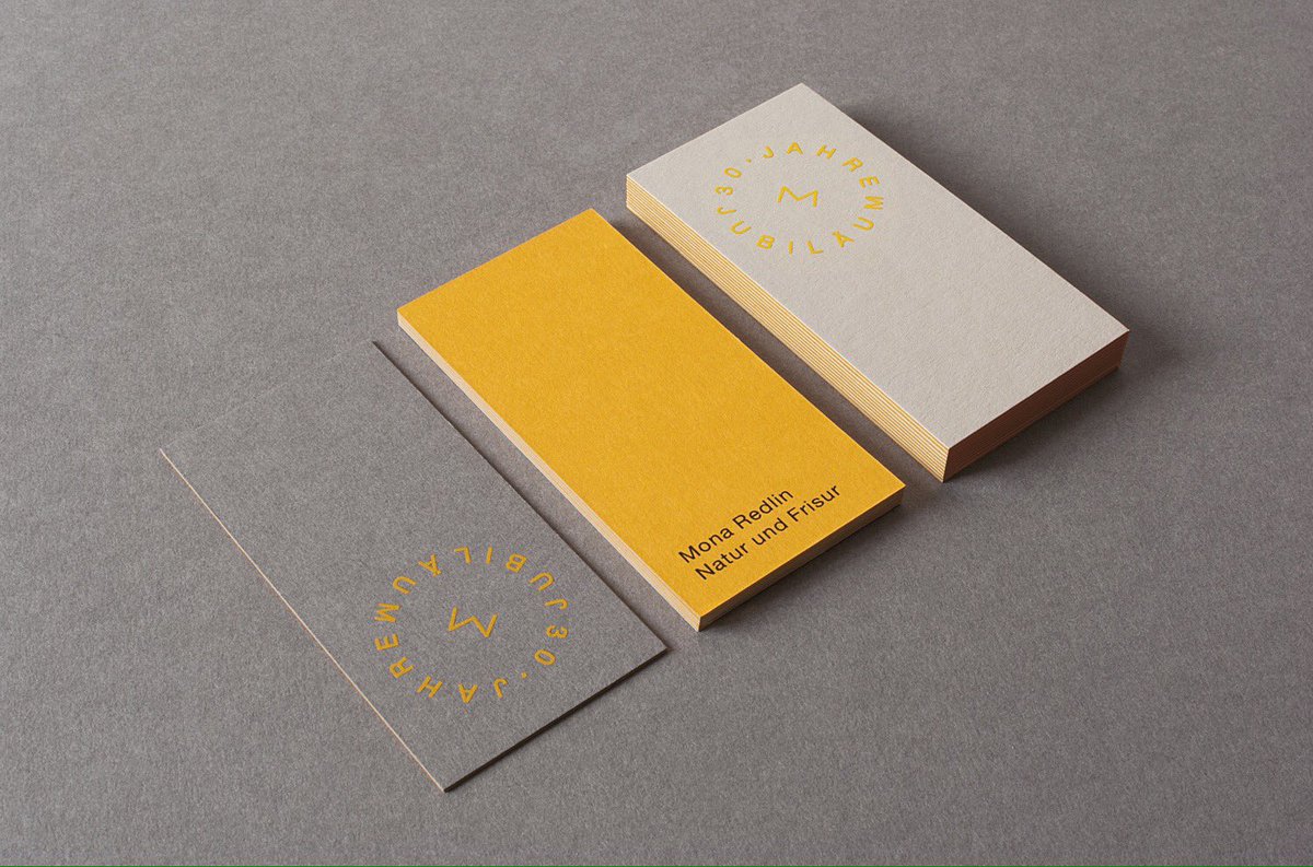 30 Jahre Natur und Frisur #screenprinted #colorplanpapers #graphicdesign #anniversary #grey