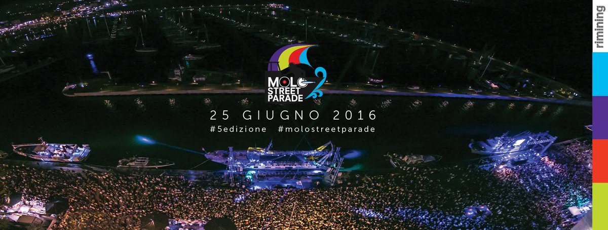 MoloStreetRN's tweet photo. SAVE THE DATE Sabato 25 giugno #rimini #molostreetparade #5edizione @notterosarimini @turismoER @comunerimini https://t.co/yXOyLGRKv5