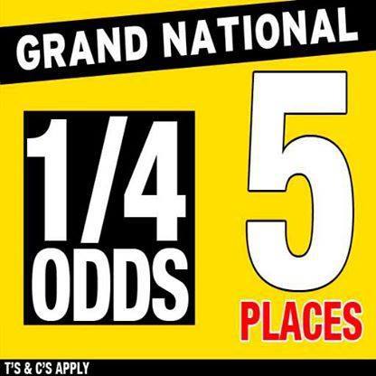 BetRogers's tweet image. #GrandNational #fiveplaces 1800200010