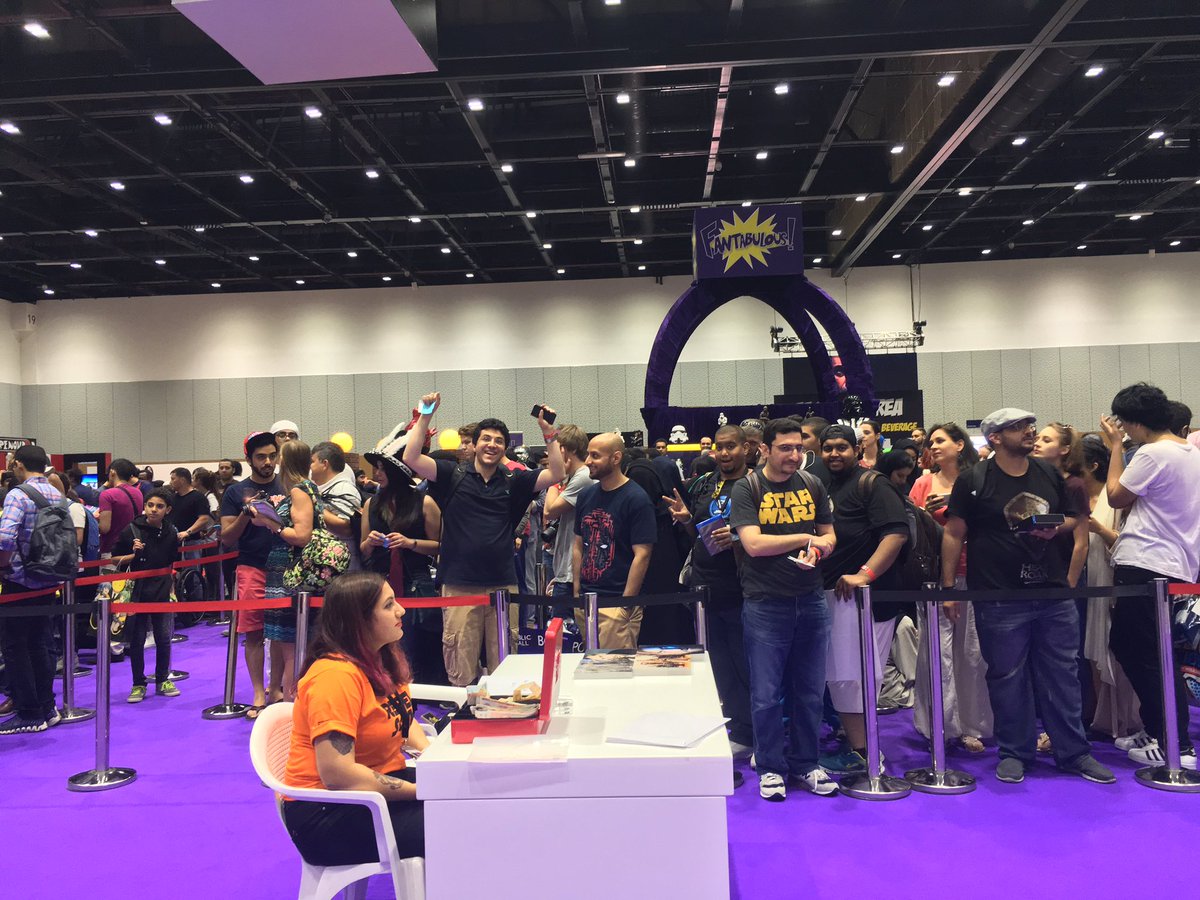The crowd just can't wait to meet our amazing celebrity guests! Don't miss out!! 😄 #MEFCC