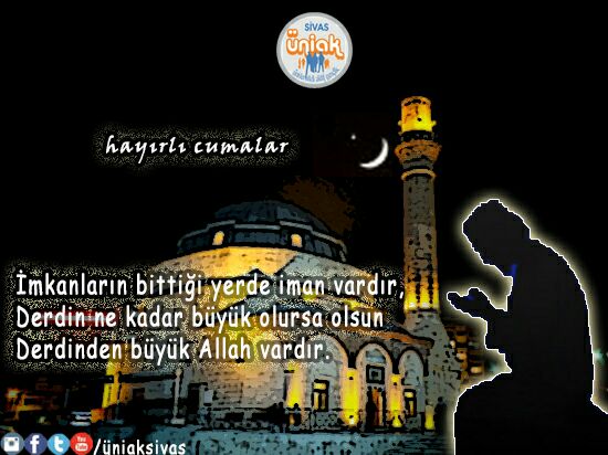 UniakMuhendis58's tweet photo. Dualarınızın kabul olması dileğiyle hayırlı cumalar...@vahapdertli @mecertas @UniAKSivas @UniakGM @mhabibsoluk https://t.co/3IxXCIdyY4